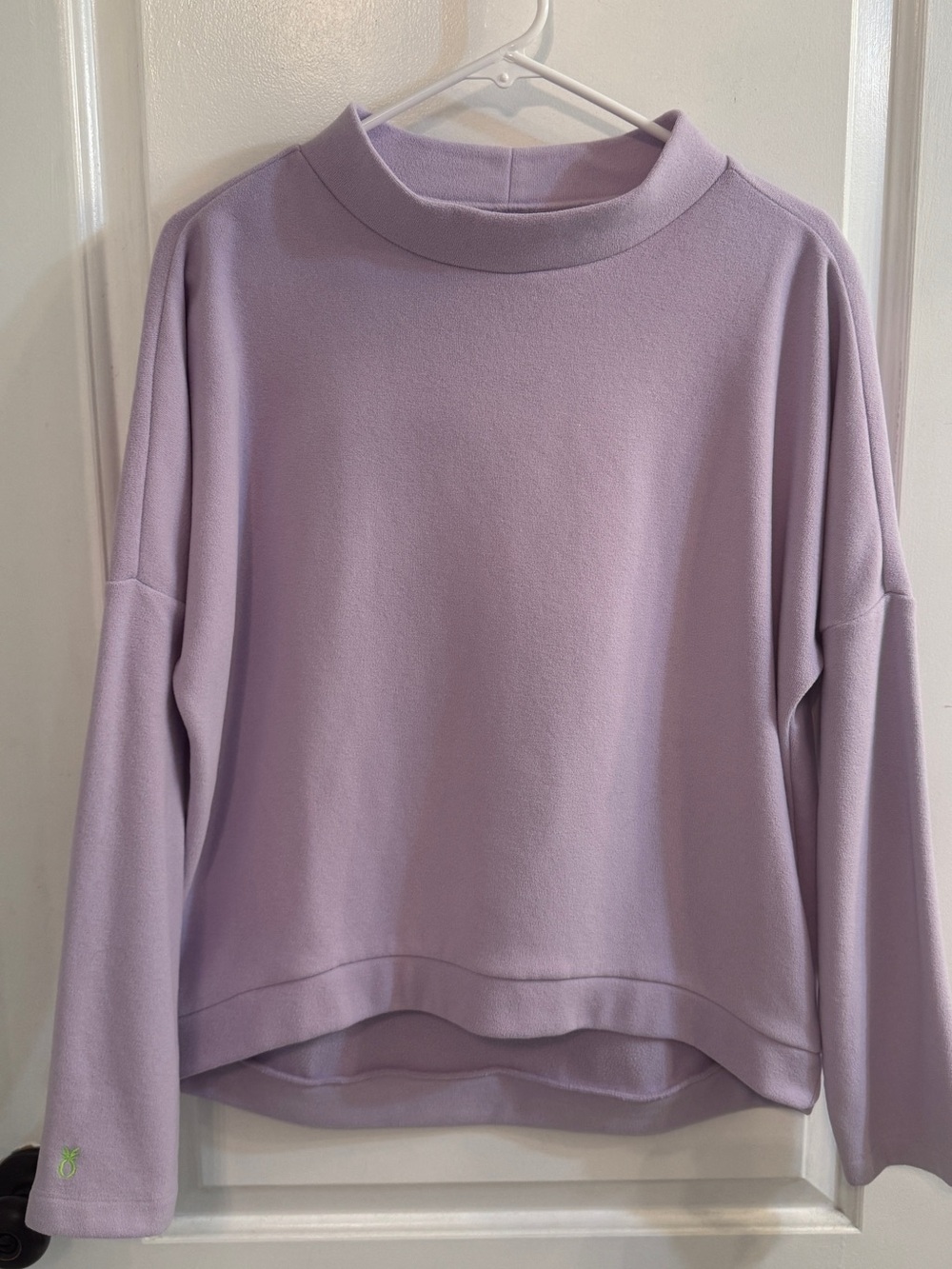 Dudley Stephens Binney Boatneck In Terry Fleece Lavender Small
